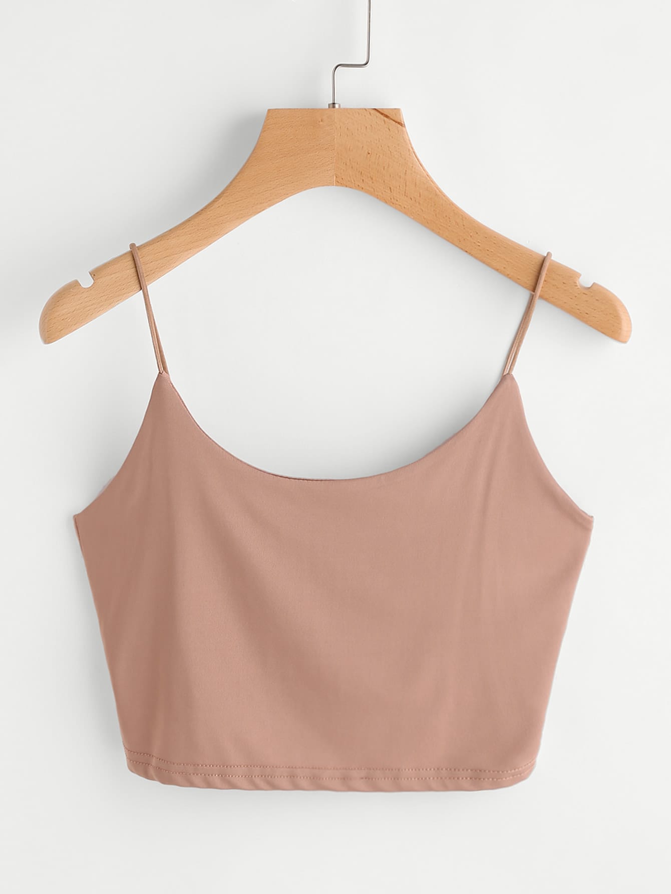 Solid Cropped Cami Top