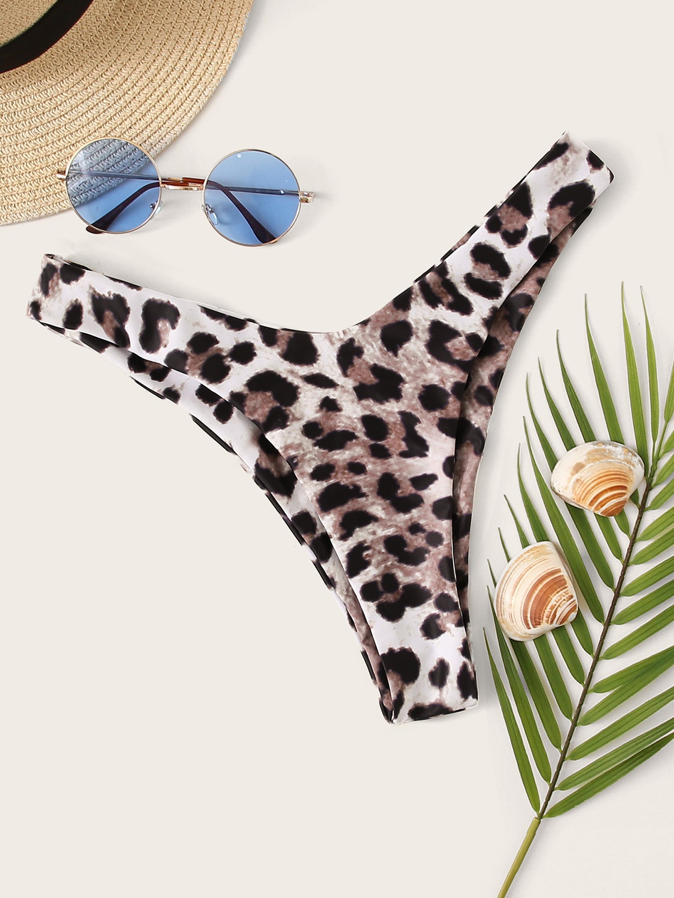Leopard High Cut Swimming Panty