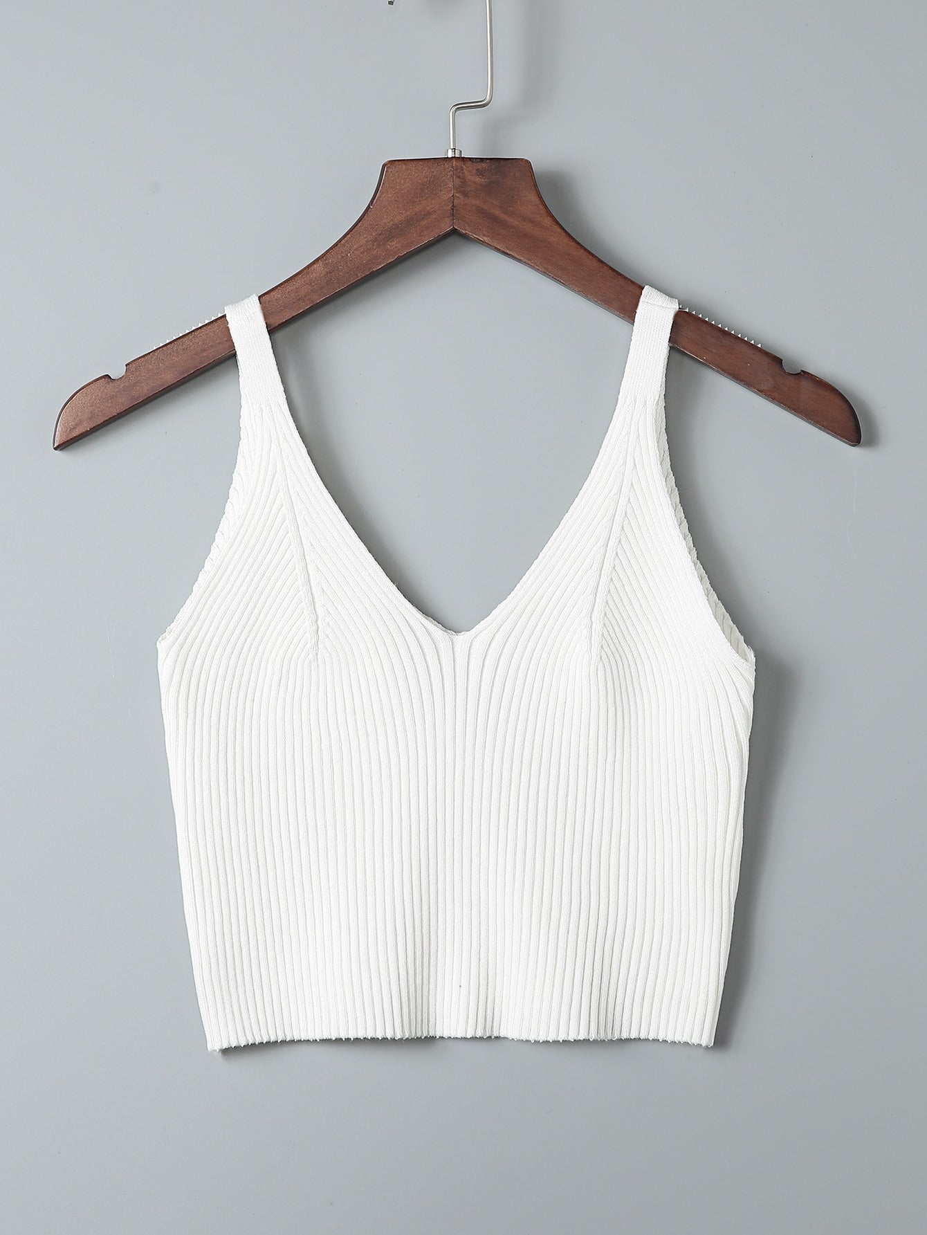 Solid Ribbed Knit Top