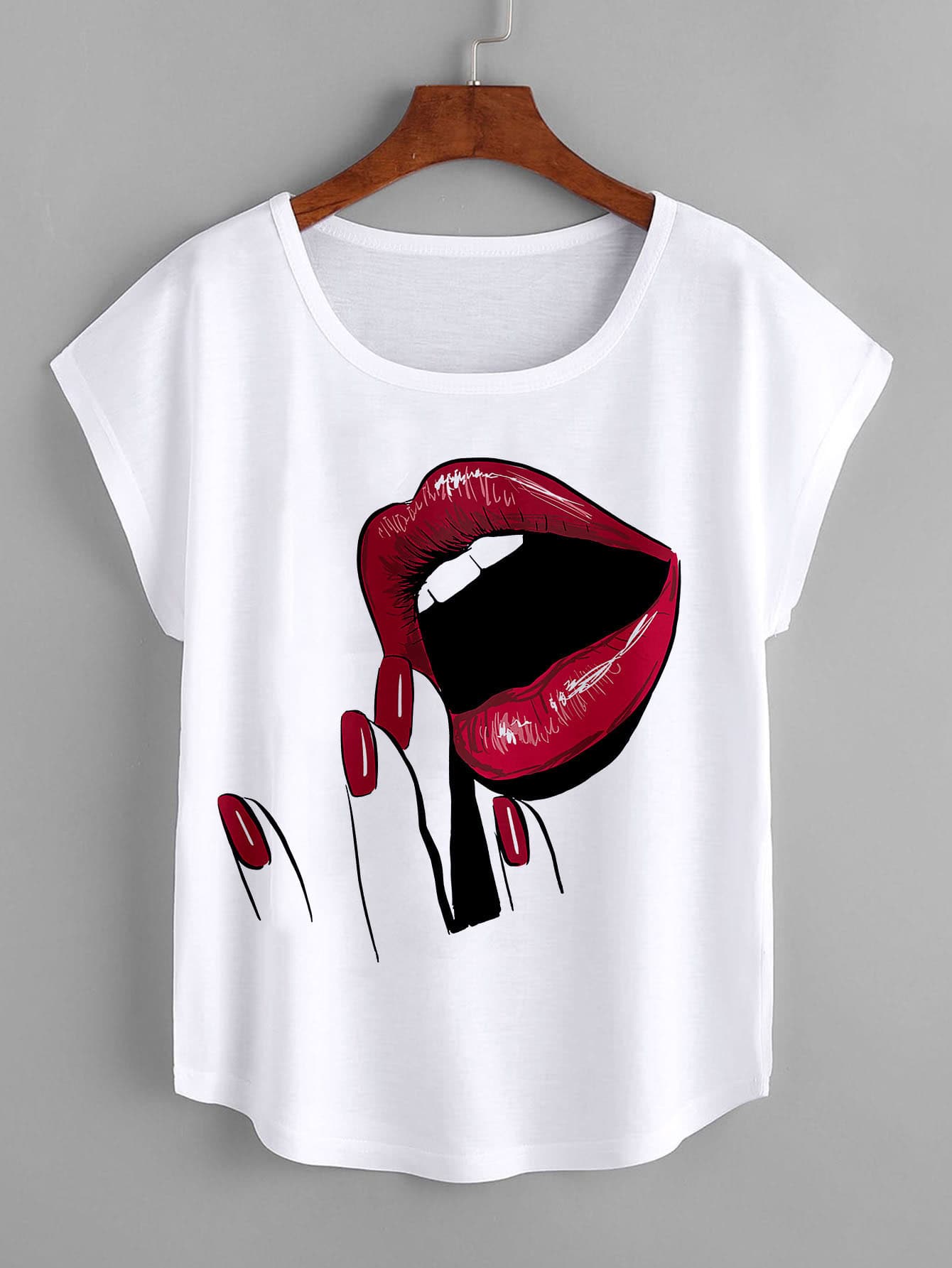 Figure Graphic Batwing Sleeve Tee